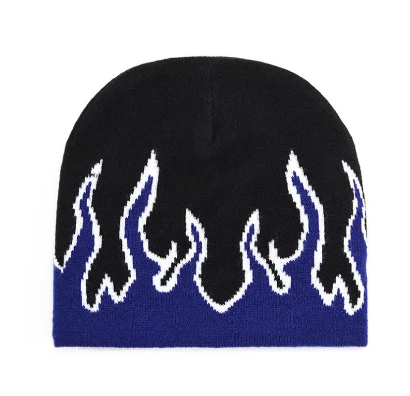 Flame Beanie Navy