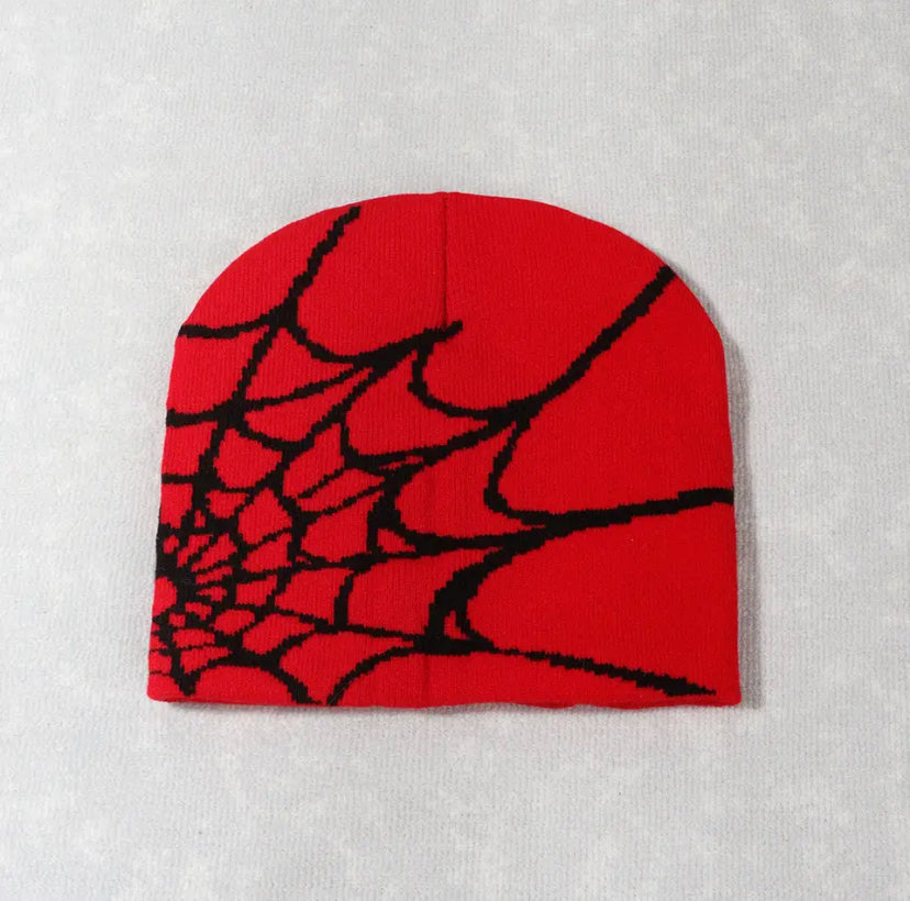 Spiderman Beanie Black and Red