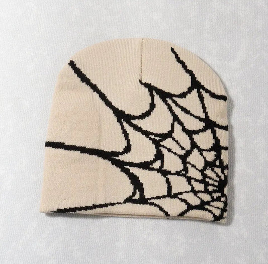 Spiderman Beanie Black and Beige