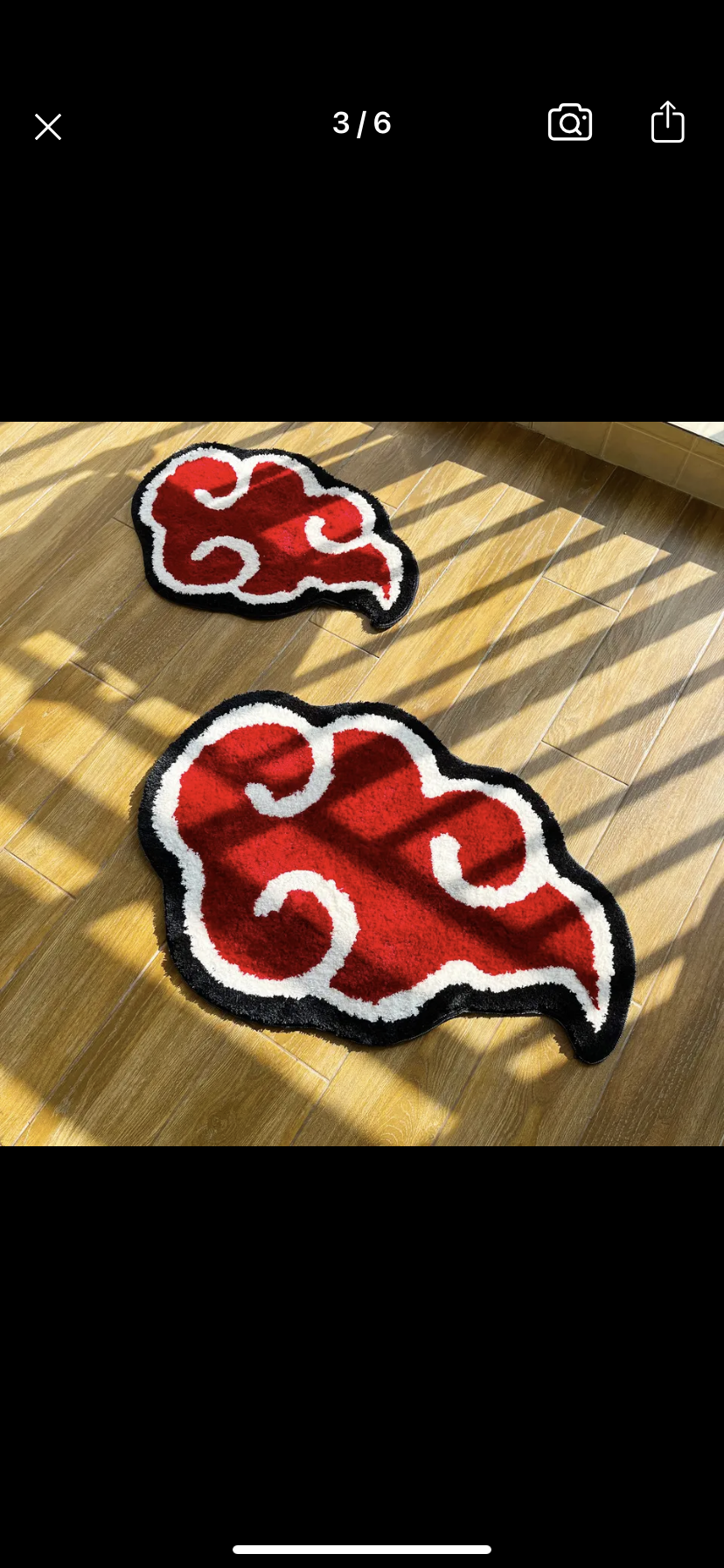 Anime Red Cloud Rug