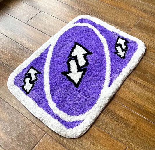 Uno Reverse Purple Rug